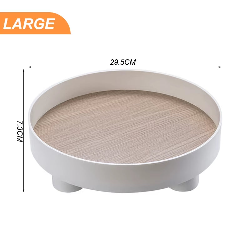 Modern Decorative Tray Home Decor Vase Storage Organizer Box Table Aromatherapy Candlestick round Stand Office Desktop Decor