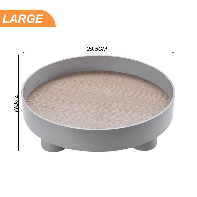 Modern Decorative Tray Home Decor Vase Storage Organizer Box Table Aromatherapy Candlestick round Stand Office Desktop Decor