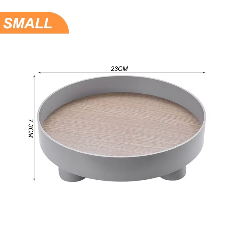 Modern Decorative Tray Home Decor Vase Storage Organizer Box Table Aromatherapy Candlestick round Stand Office Desktop Decor