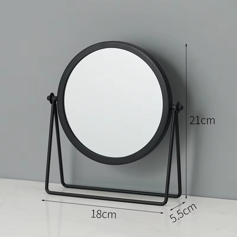 Metal Decorative Mirror Lady Desktop Makeup Mirror Crafts Dimensional Home Decor Accessories WJ021710