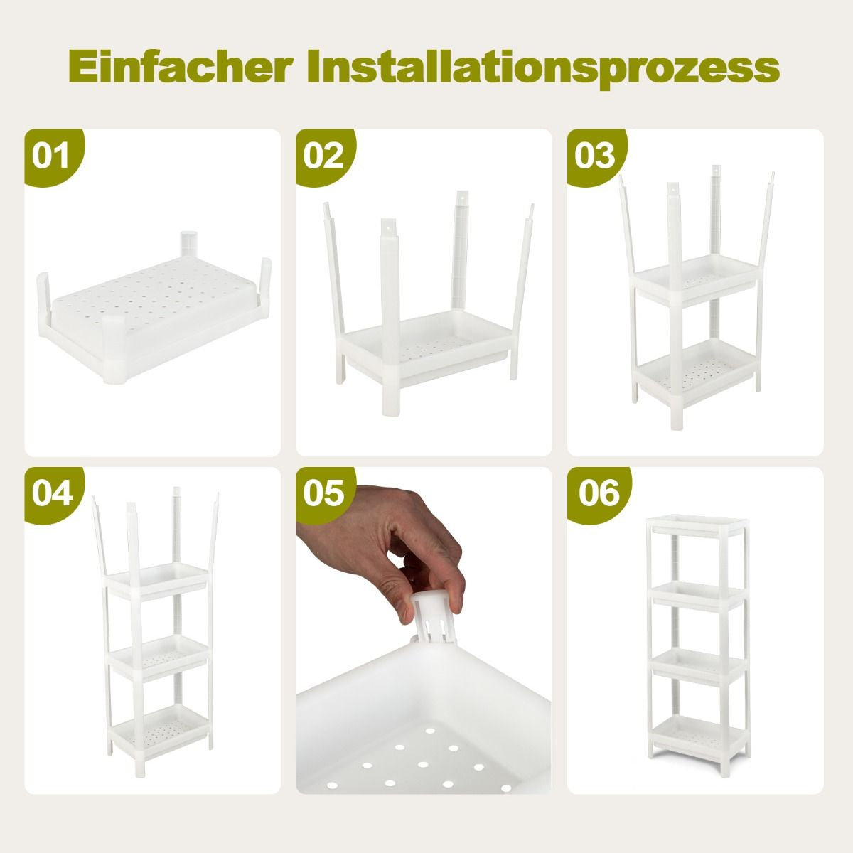 2Er Set Nischenregal Schmal 4-Tier Slim Storage Cart Küchen-Organizer 36 X 23 X 99,5 Cm Weiß