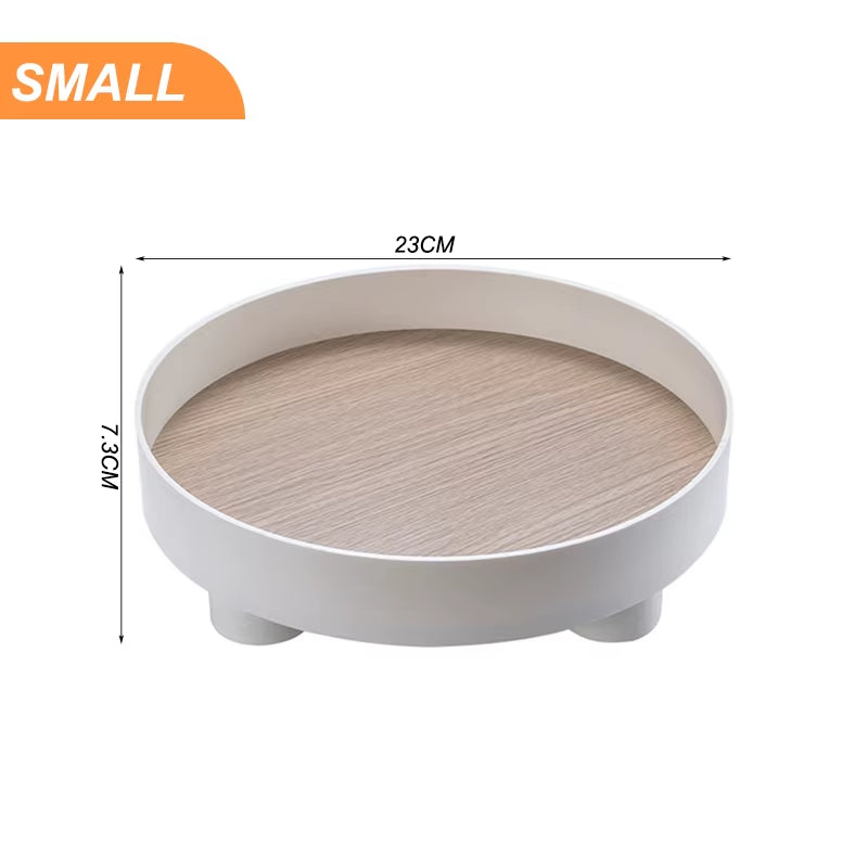 Modern Decorative Tray Home Decor Vase Storage Organizer Box Table Aromatherapy Candlestick round Stand Office Desktop Decor